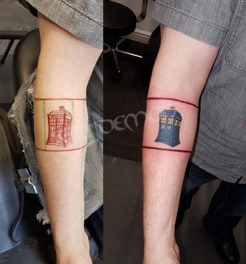 doctor who tardis tattoo ideas
